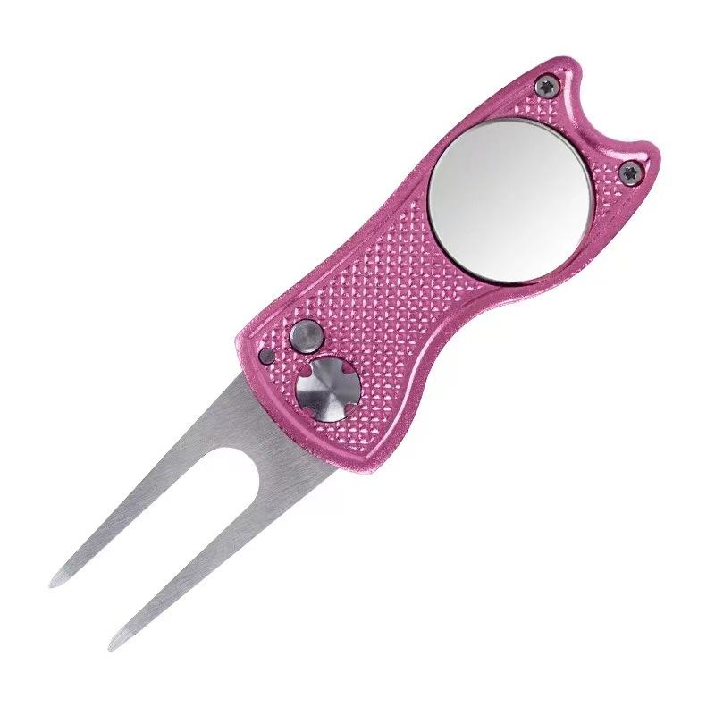 Golf Divot Tool Portable Design with Ball Marker Ideal for Outdoor Golfing