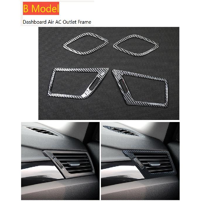 Для BMW X1 E84 2010-2015 Стайлинг автомобиля Передняя центральная панель управления Приборная панель Air AC Розетка Рамка Крышка Наклейки Отделка