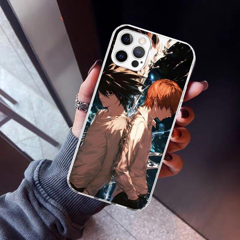 N-Note D-Death Anime Ryuk Phone Case For iPhone 17 Air 16 15 Pro Max 14 Plus 13 Mini 12 11 Cover 7 8 SE Silicone Shell Print Fun