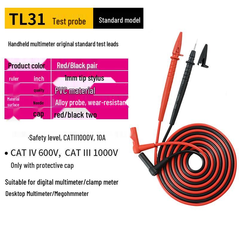 Fluke TL30 TL175 Multimeter Probe, High-End Pure Copper, TL75 Extra Sharp Test Lead Accessories