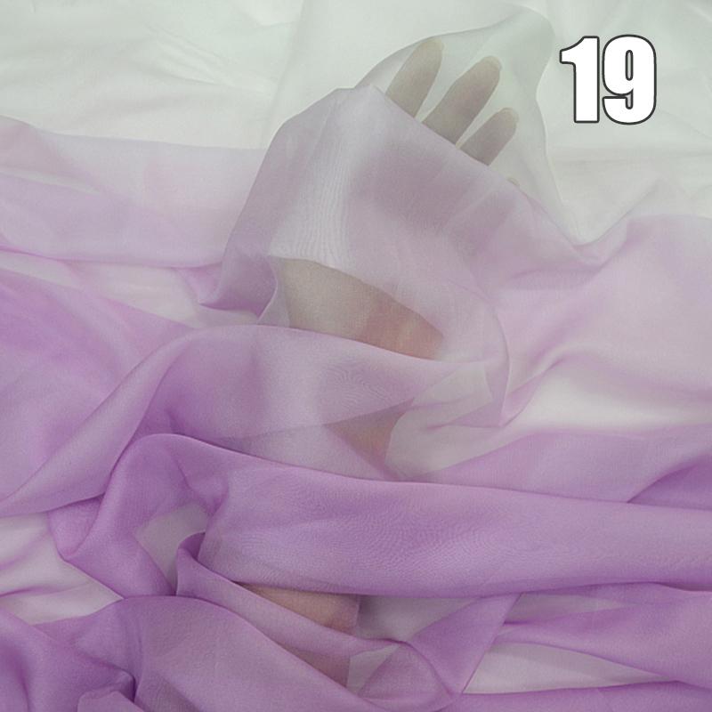 1/2/3M Ткань Шифон с Градиентом Органза Тюль Для DIY Платья Ханьфу Сценического Костюма Свадебной Вечеринки Декор Швейные Поделки