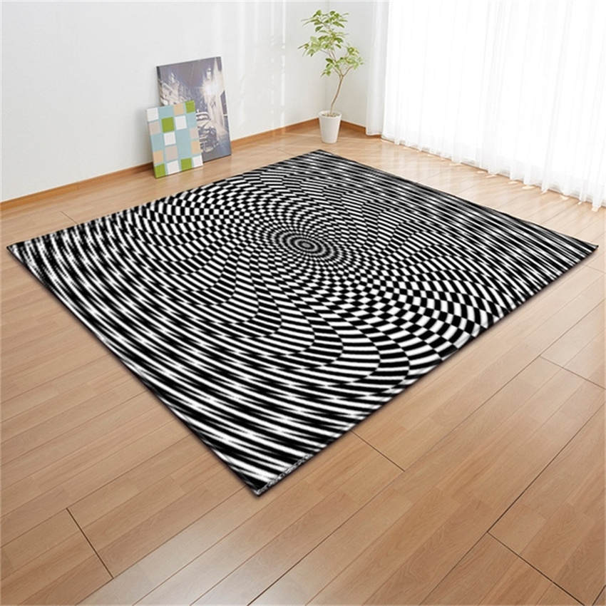 3D коврик с иллюзией вихря для гостиной, спальни, кухни, ковер, нескользящий напольный ковер, ковер для подростков, ковры, домашний декор