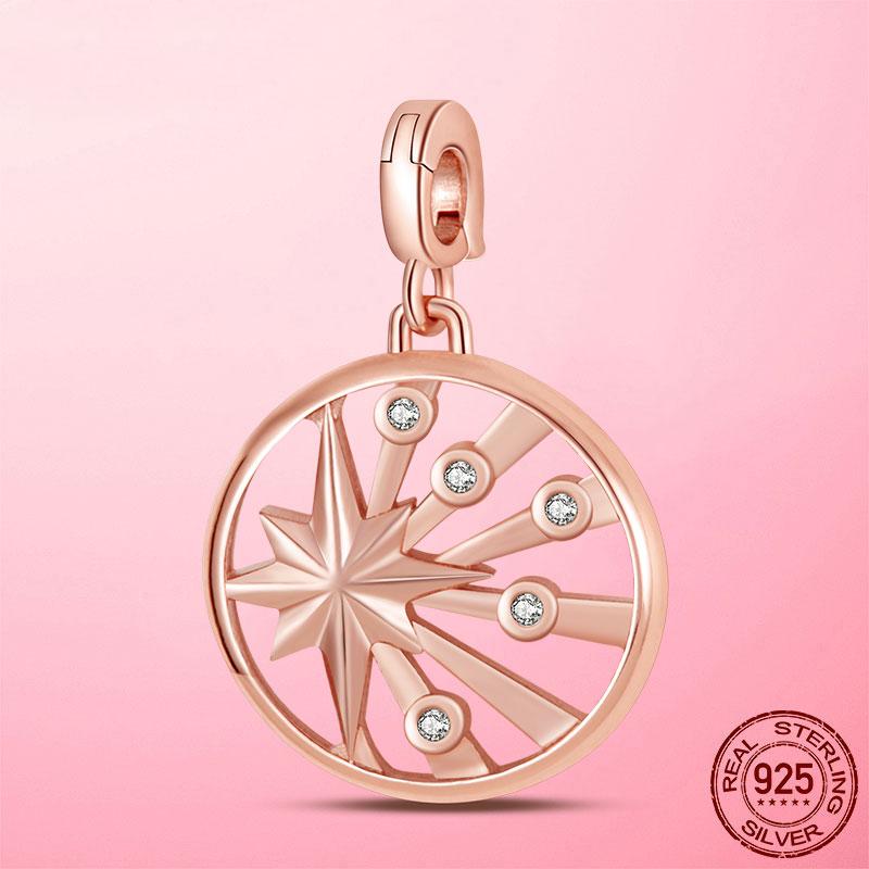 925 Silver My Love Starfish Flamingo Pendant Charms Fit Original Original Me Bracelet DIY Bead Jewelry For Women