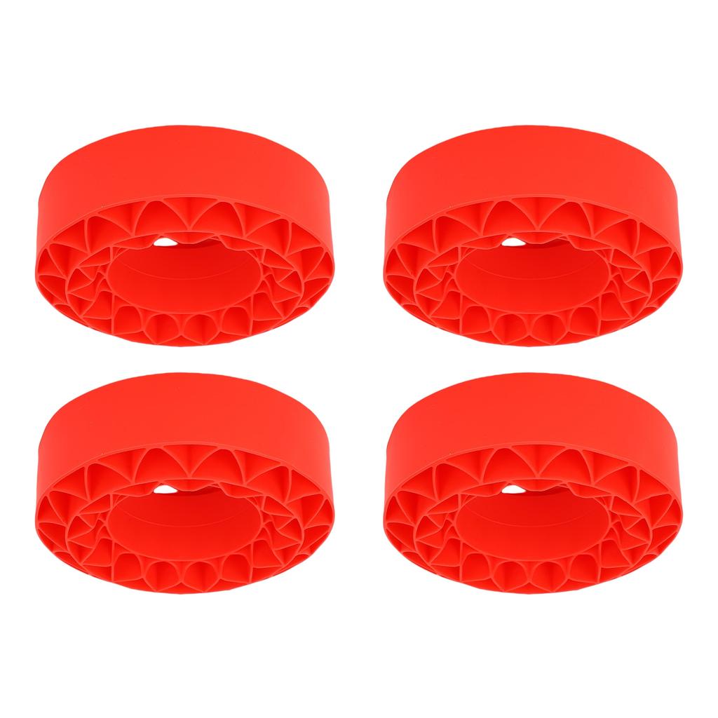 4Pcs Silicone Tire Insert Fit for SCX10 III 106x42mm Vibrant Color 1.9in Tire Foam Set Red