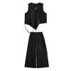 Xitao Sequins Patchwork Sleeveless Pant Set ZY8939