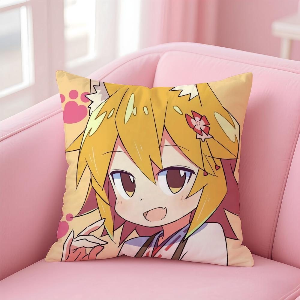 Healing Animation The Helpful Fox SenkosanAnime Cushion Cover Pillow Case Soft Skin Friendly Fabric Concealed Zipper