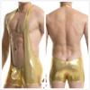 Erotic Leather Wrestling Singlet Lingerie Sexy Plus Size Men Gay Underwear Bodysuit Catsuit Mens Latex Underwear M L