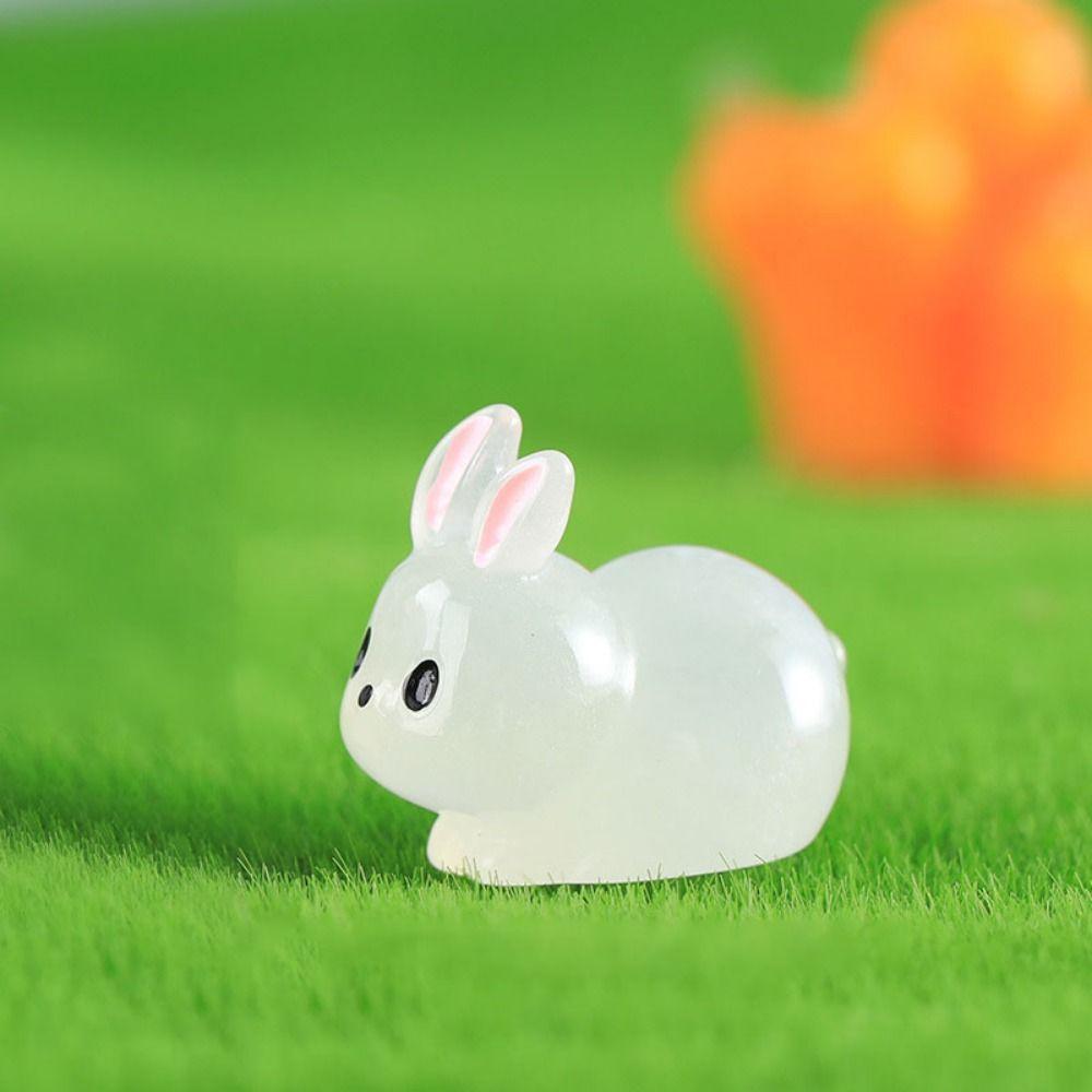 Изделия из смолы Мини Кролик Украшение Мультяшные Фигурки Животных Из Смолы Детский Подарок