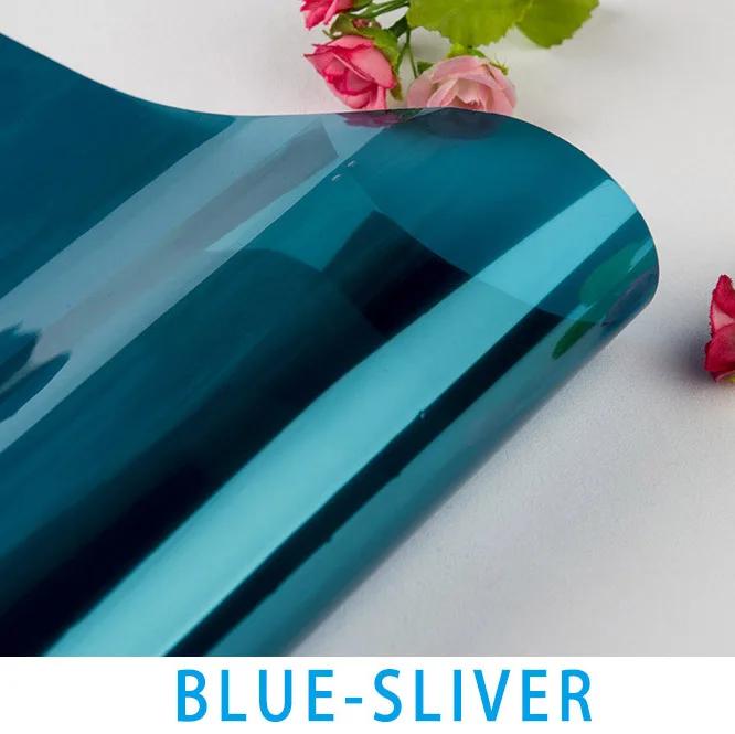 10 м солнцезащитная серебряная оконная пленка односторонняя зеркальная отражающая солнечная тонировка Pravicy анти-УФ самоклеящаяся стеклянная строительная краска