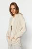 Women's Fashion New Cardigan Stone Wide Fit Soft Textured Pocket Detailed Knitwear Cardigan