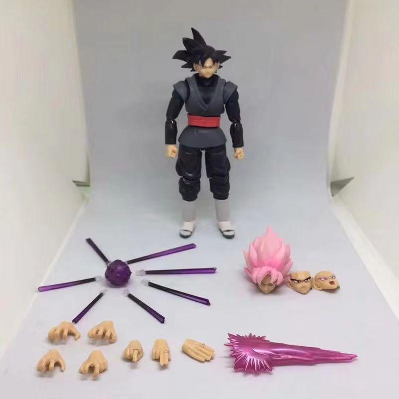 Dragon Ball Черный Goku Замасу 14 см Аниме Фигурка Действия Супер Сайян Кино Версия Dbz Модель С Множеством Аксессуаров Игрушки Подарки