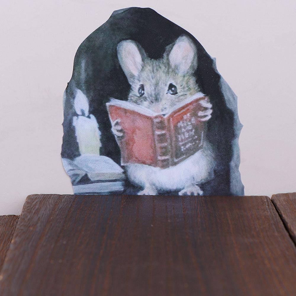 Милая мышь мультфильм винтажные животные украшения крысы наклейки настенные наклейки искусство фрески деколь