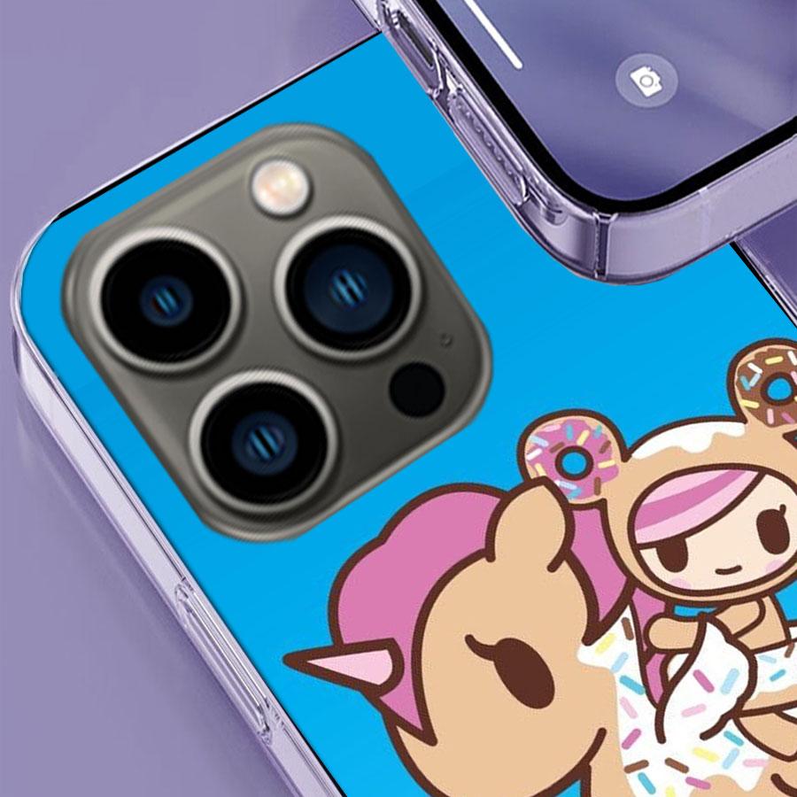 Япония Милый Токидоки Чехол для телефона Для iPhone 17 Air 15 Pro 14 Plus 16 Pro Max 17E 16E 12 13 Mini 11 Чехол Милый Fundas