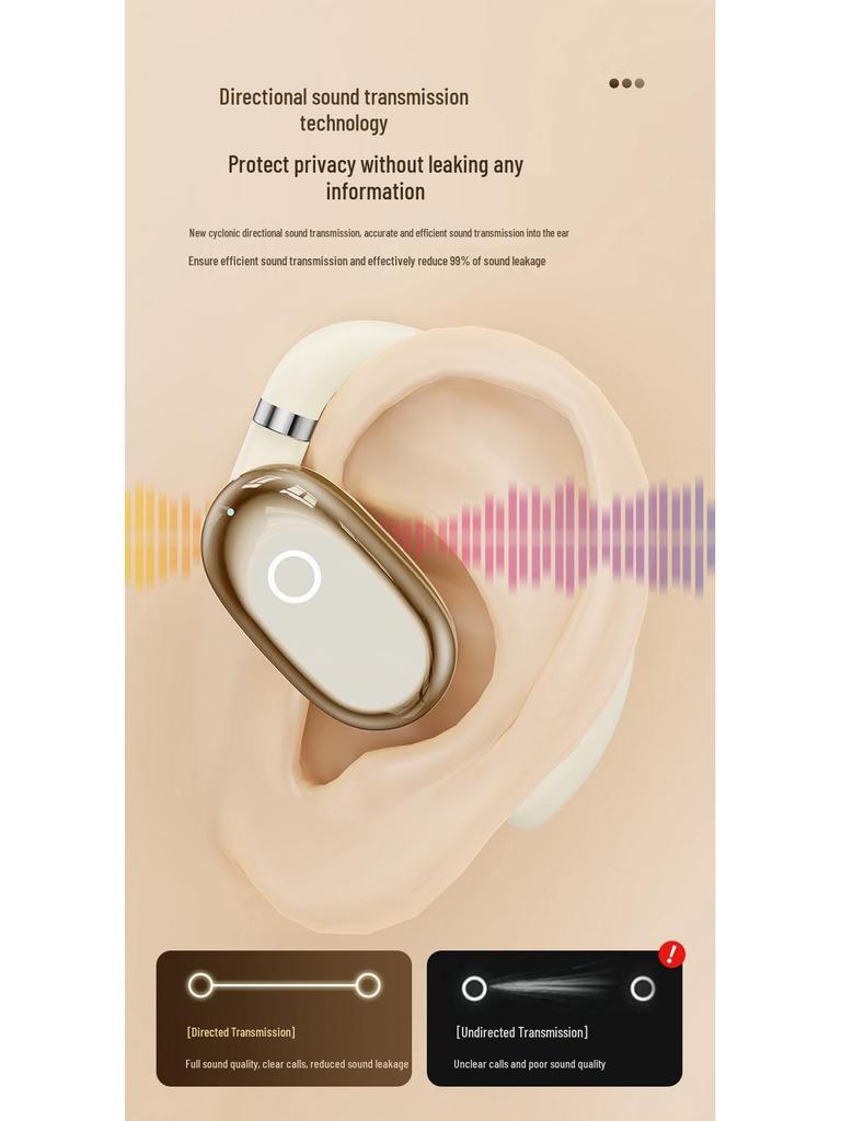 Горячие Продажи За Рубежом Беспроводные Bluetooth Наушники с Открытым Акустическим Оформлением и Сверхдолгим Сроком Работы для Игр, Спорта и HD-Звонков