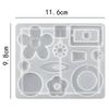 Earring Resin Molds Epoxy Resin Silicone Jewelry Mold with Hole Casting Molds in Various Shapes and Sizes for Earring Making DIY