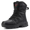 Mens High-top Winter Boots Retro Combat Boots Outdoor Boots Wear-resistant Snow Boots