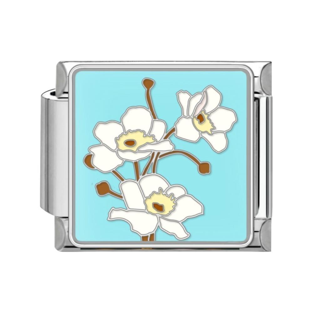 Flower Module Bracelet Accessories Stainless Steel Jewelry New Charm Bracelet Link Women's
