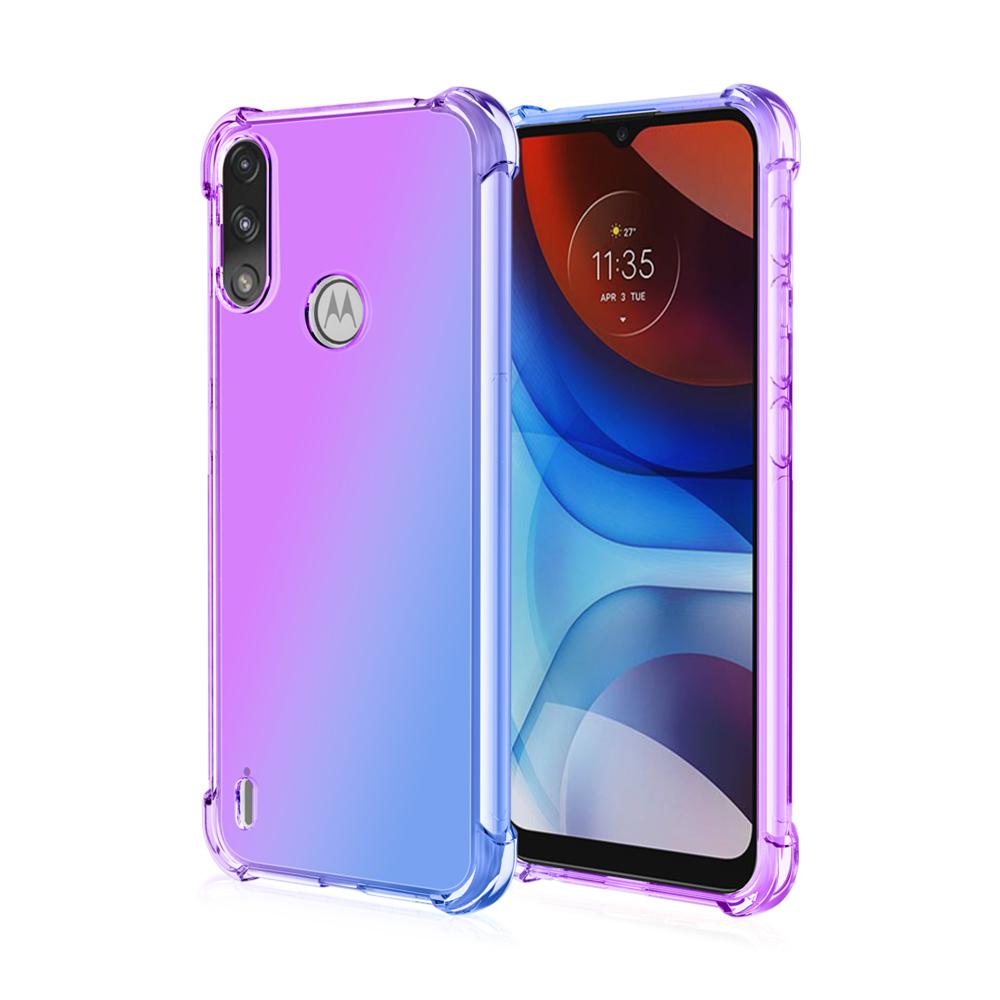 Гибридный цветной чехол из ТПУ с защитой от царапин для Motorola Moto E7 G8 G9 Power G 5g Stylus Play Edge Fast One Fuslon Plus, сумка для телефона