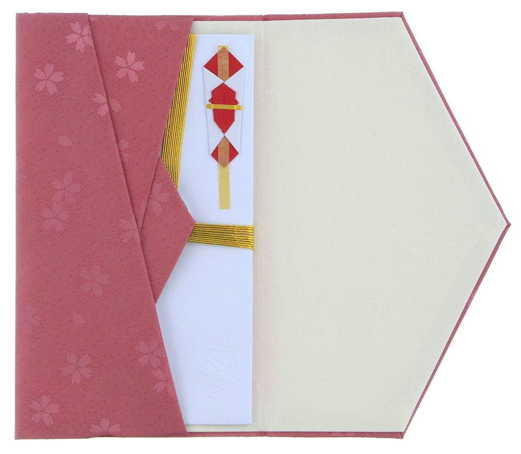 Daiko Sangyo Эстер Сакура Шелк Фукуса (Ткань Упаковочная ткань) с Золотым Конвертом, Набор для Поздравлений/Соболезнований, Сделано в Японии, Розово-Фиолетовый