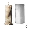DIY Pattern Carving цилиндрическая свеча силиконовая форма уникальный волнистый узор римская столбчатая свеча форма цилиндрическая смоляная гипсовая форма