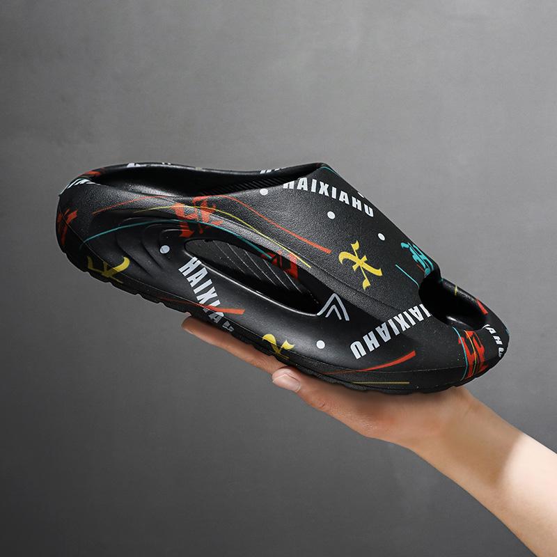 Модные летние мужские нескользящие сандалии для плавания повседневная модная домашняя обувь для отдыха на пляже мужские сандалии тапочки мужские