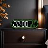 Цифровые настенные часы Температура Светодиодные часы Неделя Дата 2 Будильника Регулировка яркости Таймер Повтор Секунда 12/24 ч Часы с питанием от USB