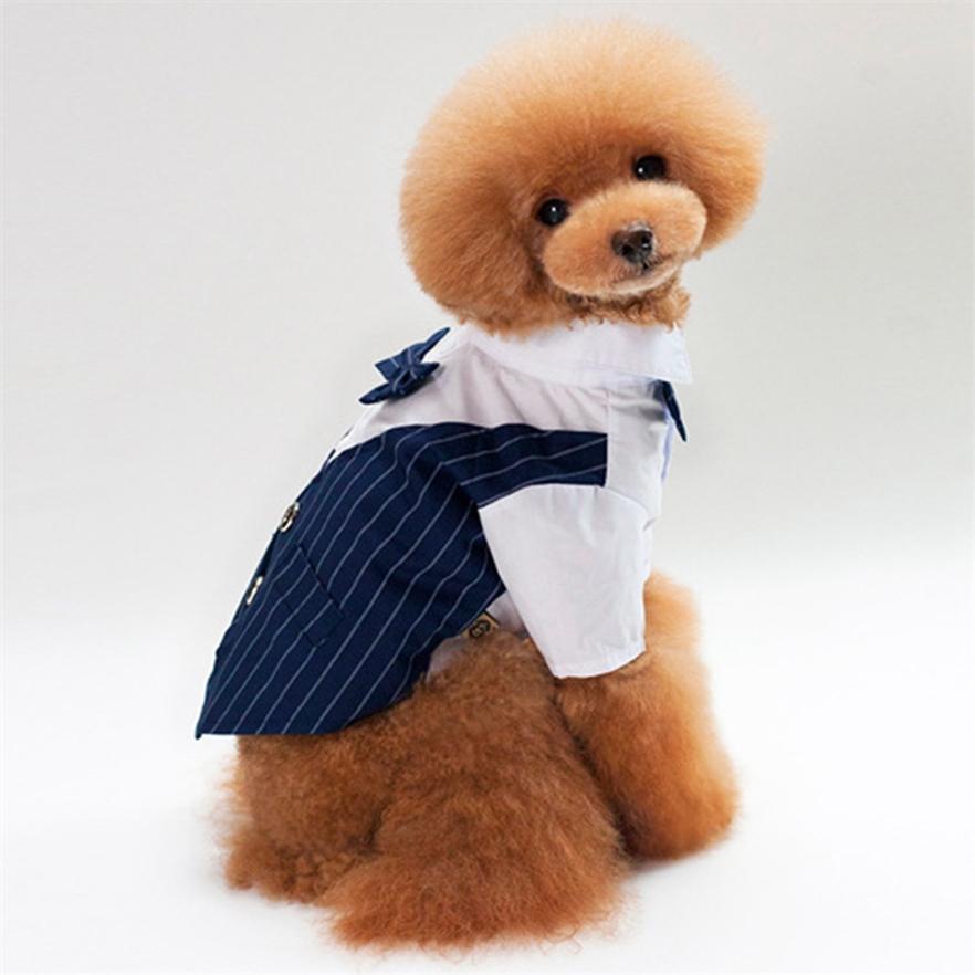 Изысканный костюм-рубашка для собак, модный костюм для кошек