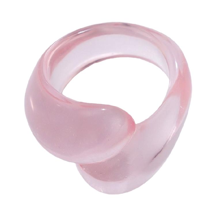 Модное кольцо-заявление Необычное геометрическое красочное кольцо с двойной каплей Трендовые женские аксессуары для повседневной носки