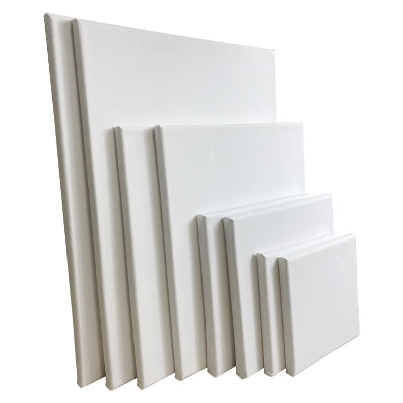 1 шт. Мини-холст панели художественные принадлежности хлопок пустой подходит для гуаши пустой квадратный холст художника галерея несколько размеров доступны