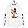 Cartoon Cat Drink Salary Increase Beverages Mens Women Hoodies Fashion Casual Hoodies Pleasure Sweatshirts Home Harajuku Tops