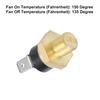 Unifizz Универсальный автомобильный радиатор Вентилятор охлаждения двигателя Температурный термодатчик Переключатель 1/8'' NPT 150 градусов вкл. 135 градусов выкл.