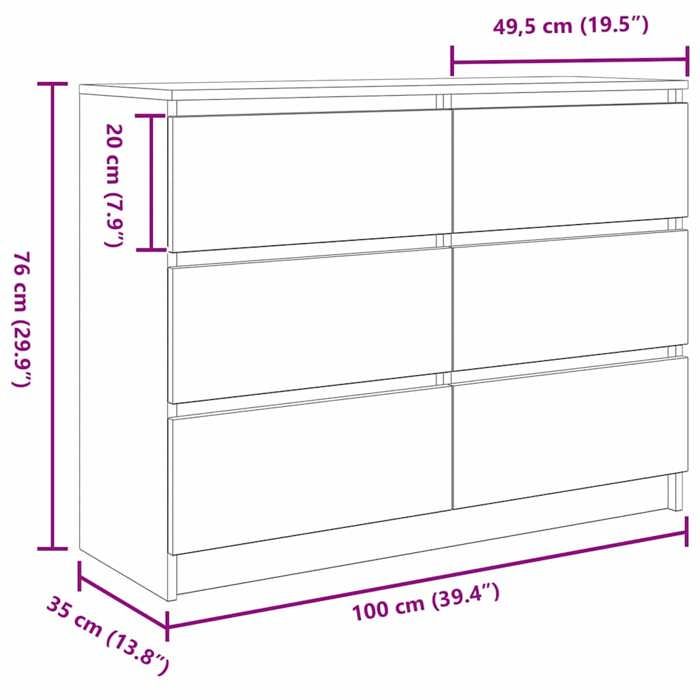VidaXL Буфет белый 100x35x76 см инженерное дерево, шкаф для хранения, мебель для прихожей, приставной столик, мебель 3328498