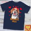 Beagle Mom Valentines Day Dog Mother Women T Shirt vintage Washed Slightly Stylish Top For Everyday Wear Casual