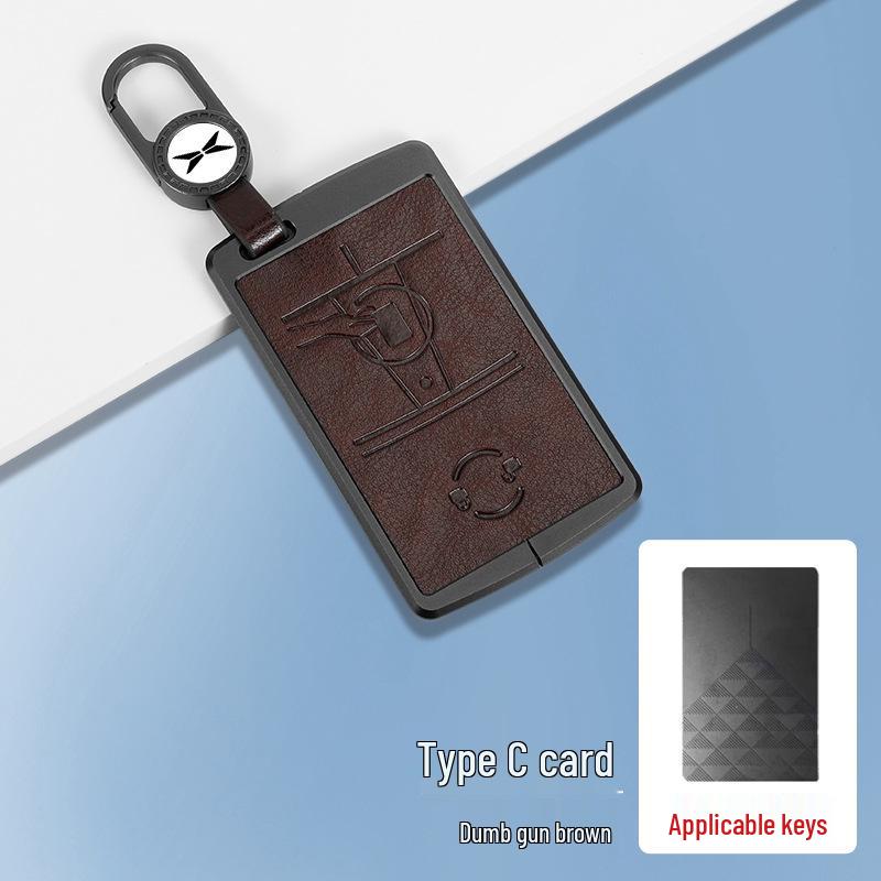 Compatible with XPeng P7i, G6, G9, P5, G3i key case - Premium Protective Shell with Buckle.