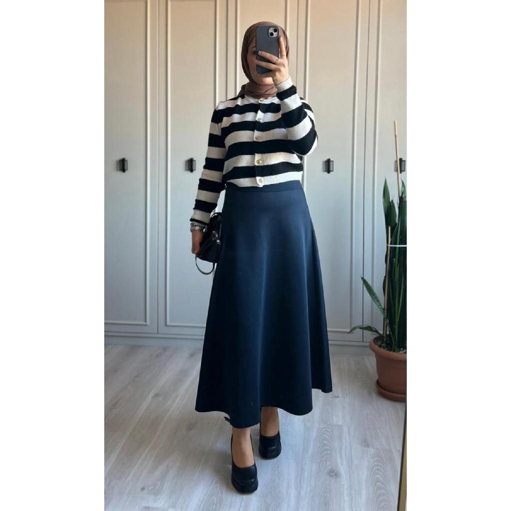 Sukuba Расклешенная юбка в стиле хиджаб