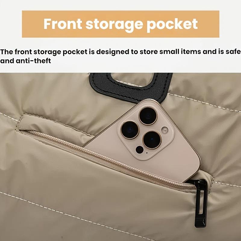 Набор из 2 женских сумок-тоут большой вместимости с мягкой подкладкой для путешествий, модные зимние стеганые сумки, дизайнерские сумки через плечо для женщин