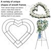Yousheng Bee Hive Wreath Frame Heart Metal Wire Form Bee Shaped Wire Frame Wreath Form for Flowers Ribbons DIY Wreath Home Decor