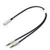 3.5mm Stereo Earphone Headphone Audio Splitter Jack 1 Female To 2 Male Adapter 