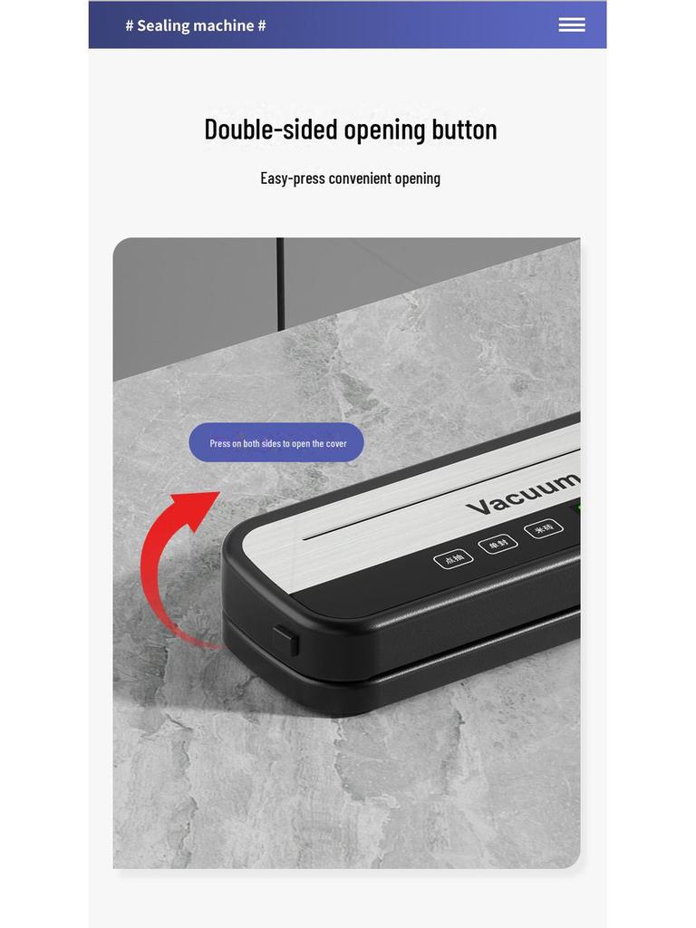 Kitchen Vacuum Sealer: Dry & Wet Dual-Use Food Preservation and Packaging Machine