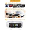 Датчик давления в шинах автомобиля, внешний беспроводной универсальный высокоточный детектор давления в шинах автомобиля на солнечной энергии