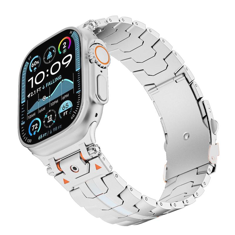 Металлический Модификационный Комплект Ремешок Для Apple Watch Band Ultra 3 2 49мм 11 10 46мм 42мм Браслет iWatch 9 8 7 6 5 45мм 44/41/40мм Ремешок