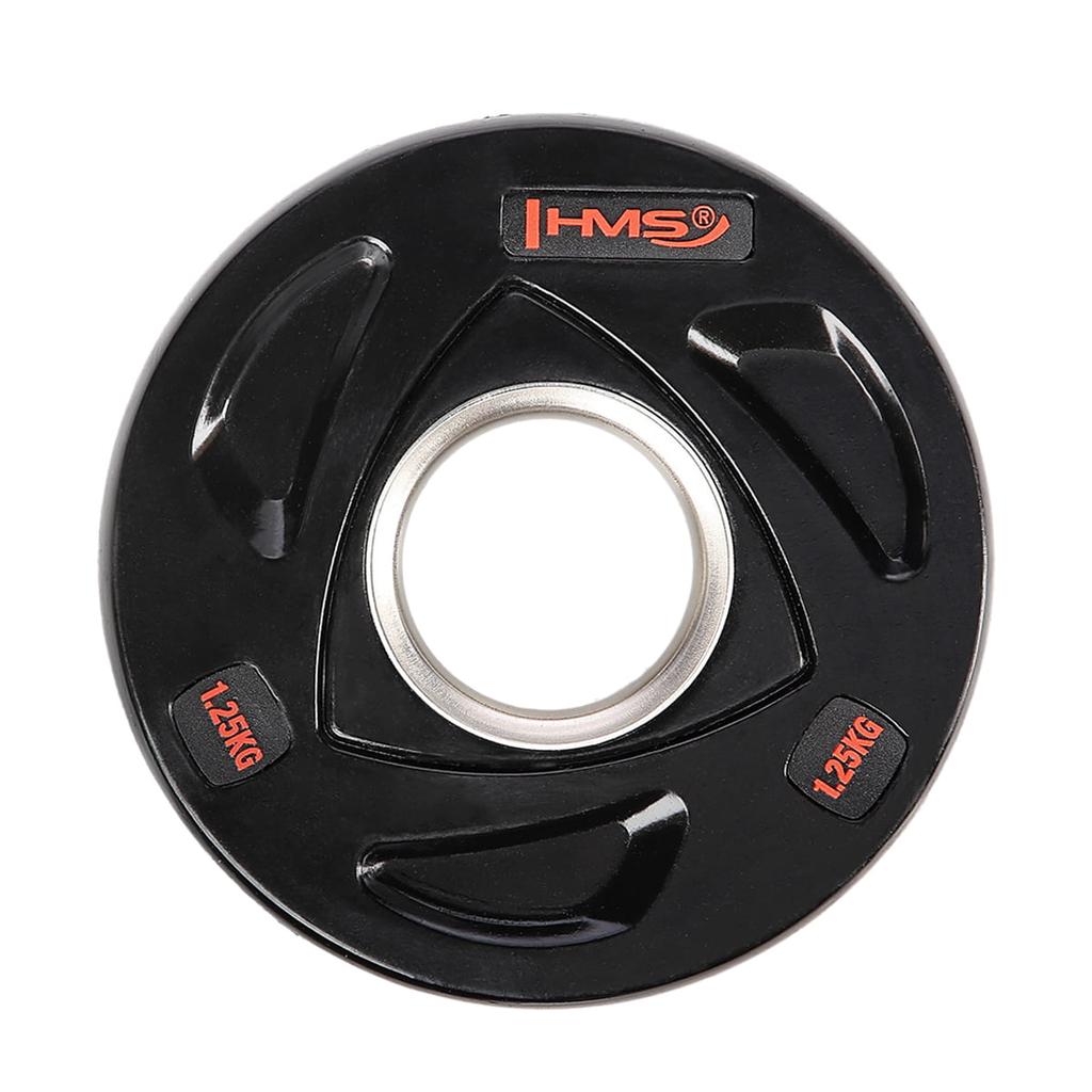 Tox Black Olympic Barbell Plate Rubber Hms Tox05 Black Olympic Barbell Plate 5 Hms