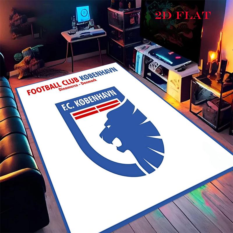 F.C. København Carpet Rug for Living Room Bedroom Home Sofa Decoration,Kids play Nonslip Floor Mat
