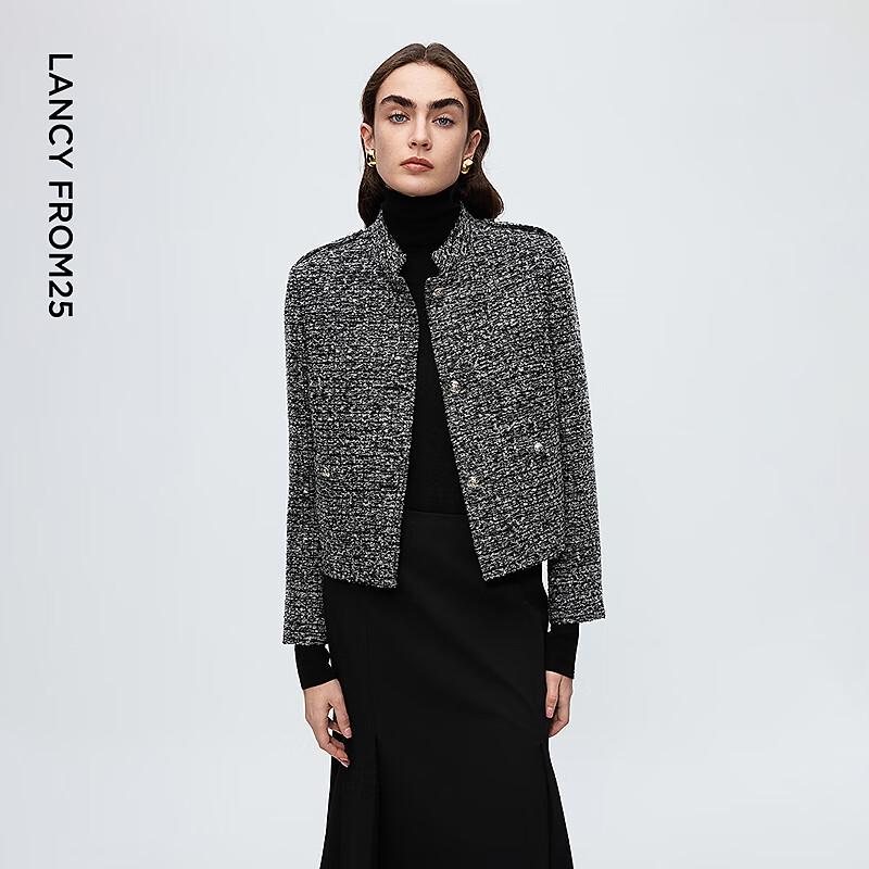 КУРТКА LAUREL GREY РЕТРО СТОЙКА ВОРОТНИК С ПОДКЛАДНЫМИ ПЛЕЧАМИ