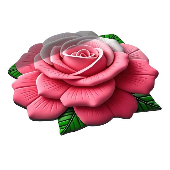 Мягкий цветочный коврик для пола, впитывающий диатомитовый коврик, нескользящий, 3D визуальный цветок