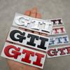 Hot 3D Metal Logo GTI Badge Car Front Grille Emblem Rear Trunk Sticker For Volkswagen VW Golf 4 5 6 7 3 MK2 MK3 MK4 Mk5 Polo Tig