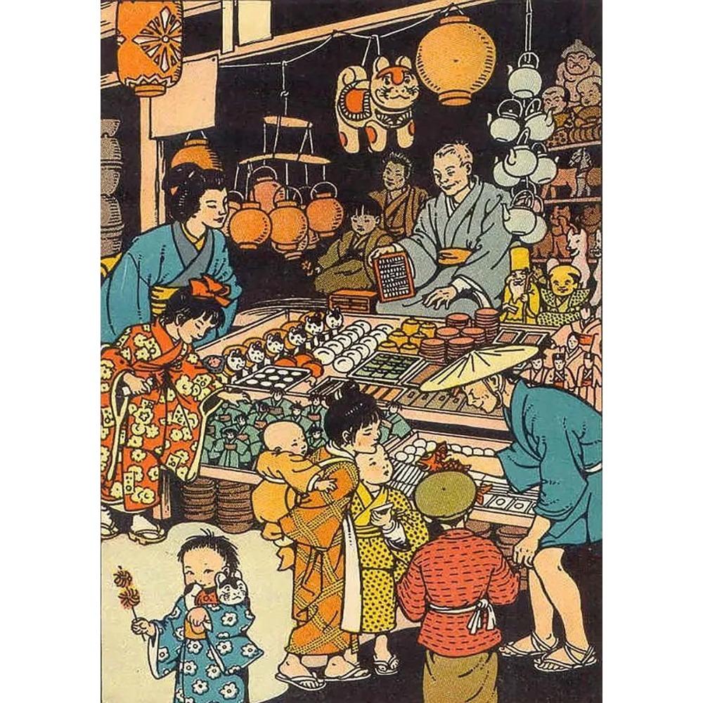 Vintage Japan Art Canvas Paintings Yayoi Kusama Poster Print Katsushika Hokusai Wall Art HD Picture for Living Room Home Decor