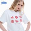 Vintage Grapefruit Printed T-shirt for Men and Women 100% Pure Cotton T-shirt Fashion Casual Short Sleeve Top Summer Clothing