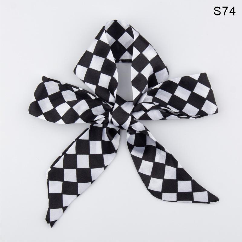 Шелковый шарф, завязанный сумочкой, завязанный бант для волос, длинная повязка на голову, серпантин, маленький шелковый шарф, подарочная коробка, подарочный ремешок