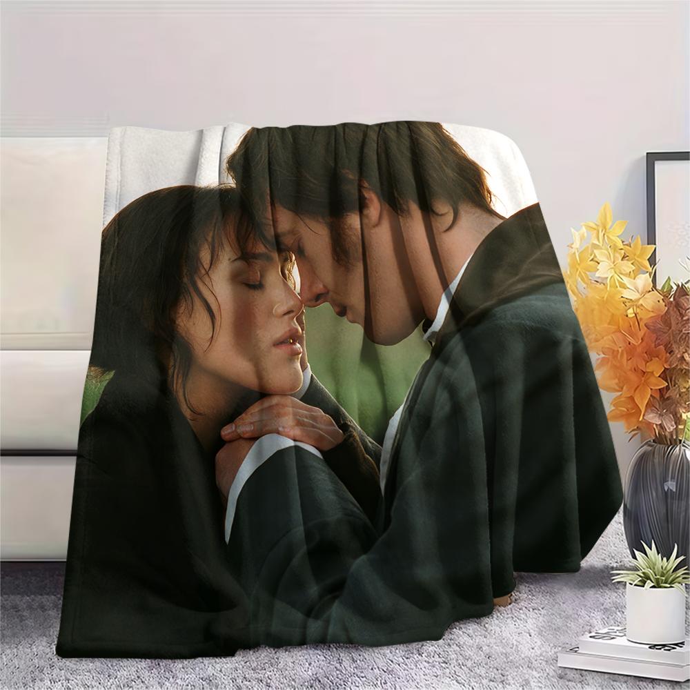Pride and Prejudice2005 pattern Flannel Blanket, High quality Comfortable for All Seasons, Home Decor, Warmth and Comfort, Perfect for Gifts.